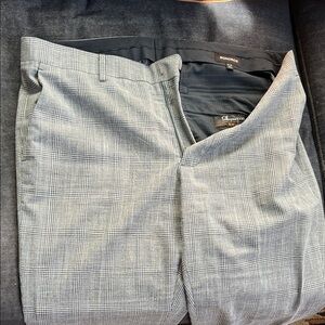 Bonobos Light Gray Checkered Trousers